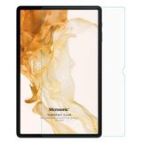 Microsonic Samsung Galaxy Tab S8 Plus X800 Tempered Glass Cam Ekran Koruyucu [Galaxy Tab S8 Plus X800 ile Uyumlu Ekran Koruyucu - Şeffaf]
