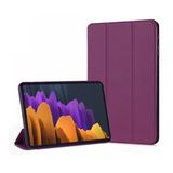 Microsonic Samsung Galaxy Tab S8 X700 Kılıf Slim Translucent Back Smart Cover Mor