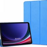 Microsonic Samsung Galaxy Tab S9 X710 Slim Translucent Back Smart Cover Mavi Kılıf
