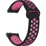 Microsonic Samsung Galaxy Watch 3 41 mm Rainbow Sport Band Siyah Pembe Kordon