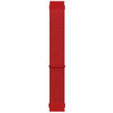 Microsonic Samsung Galaxy Watch 3 45 mm Hasırlı Woven Sport Loop Kırmızı Uyumlu Kordon