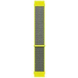 Microsonic Samsung Galaxy Watch 3 45 mm Hasırlı Woven Sport Loop Sarı Uyumlu Kordon