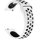 Microsonic Samsung Galaxy Watch 3 45 mm Rainbow Gently Band Beyaz Siyah Kordon