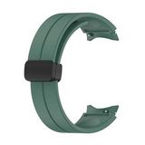 Microsonic Samsung Galaxy Watch 4 40 mm için Ribbon Line Yeşil Kordon