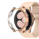 Microsonic Samsung Galaxy Watch 4 40mm için Kılıf 360 Full Round Soft Silicone, Rose Gold [Galaxy Watch 4 40mm ile Uyumlu Kılıf - Rose Gold]