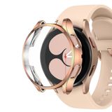 Microsonic Samsung Galaxy Watch 4 40MM Kılıf 360 Full Round Soft Silicone Rose Gold