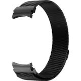 Microsonic Samsung Galaxy Watch 4 44 mm için Milano Loop Siyah Kordon