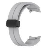 Microsonic Samsung Galaxy Watch 4 44 mm Ribbon Line Gri Kordon