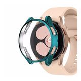 Microsonic Samsung Galaxy Watch 4 44MM Kılıf 360 Full Round Soft Silicone Koyu Yeşil