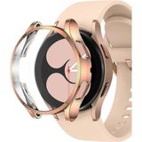 Microsonic Samsung Galaxy Watch 4 44MM Kılıf 360 Full Round Soft Silicone Rose Gold
