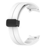 Microsonic Samsung Galaxy Watch 4 Classic 42 mm Ribbon Line Beyaz Kordon