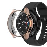 Microsonic Samsung Galaxy Watch 4 Classic 46MM Kılıf 360 Full Round Soft Silicone Rose Gold