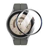 Microsonic Samsung Galaxy Watch 5 Pro 45mm Tam Kaplayan Nano Cam Ekran Koruyucu Siyah [Galaxy Watch 5 Pro 45mm ile Uyumlu Ekran Koruyucu - Siyah]