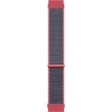 Microsonic Samsung Galaxy Watch 6 44 mm Hasırlı Woven Sport Loop Koyu Pembe Kordon
