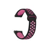 Microsonic Samsung Galaxy Watch 6 Classic 47 mm Rainbow Sport Band Siyah Pembe Kordon