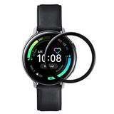 Microsonic Samsung Galaxy Watch Active 2 44mm Tam Kaplayan Temperli Cam Full Ekran Koruyucu Siyah [Galaxy Watch Active 2 44mm ile Uyumlu Ekran Koruyucu]