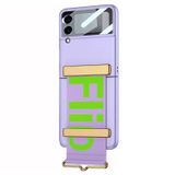Microsonic Samsung Galaxy Z Flip 3 Flio Strap Mor Cep Telefonu Kılıfı