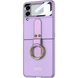 Microsonic Samsung Galaxy Z Flip 3 Ring Fall Platinum Mor Cep Telefonu Kılıfı