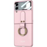 Microsonic Samsung Galaxy Z Flip 3 Ring Fall Platinum Pembe Kılıf