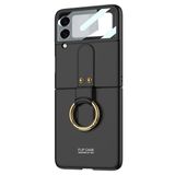 Microsonic Samsung Galaxy Z Flip 3 Ring Fall Platinum Siyah Kılıf