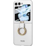 Microsonic Samsung Galaxy Z Flip 5 Ring Fall Platinum Gümüş Kılıf