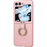 Microsonic Samsung Galaxy Z Flip 5 Ring Fall Platinum Pembe Kılıf