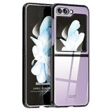 Microsonic Samsung Galaxy Z Flip 6 için Kılıf Shell Platinum Siyah [Galaxy Z Flip 6 ile Uyumlu Kılıf - Siyah]