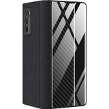 Microsonic Samsung Galaxy Z Fold 2 Carbon Fiber Bookstyle Siyah Kılıf