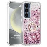 Microsonic TECNO Pova 3 için Kılıf Glitter Liquid Holder Pembe [Pova 3 ile Uyumlu Kılıf - Pembe]