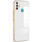 Microsonic Tecno Spark 7T Olive Plated Beyaz Kılıf