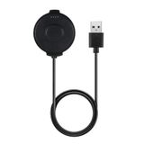 Microsonic Ticwatch Pro Manyetik USB Şarj Kablosu Siyah [Universal ile Uyumlu Kordon - Siyah]