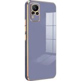 Microsonic Vivo V21 Olive Plated Lavanta Grisi Kılıf