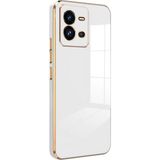 Microsonic Vivo V25 5G Olive Plated Beyaz Kılıf