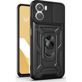 Microsonic Vivo Y16 Impact Resistant Siyah Cep Telefonu Kılıfı