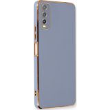 Microsonic Vivo Y20S Olive Plated Lavanta Grisi Kılıf