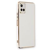 Microsonic Vivo Y32 Olive Plated Beyaz Cep Telefonu Kılıfı