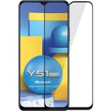 Microsonic Vivo Y53S Tam Kaplayan Temperli Siyah Cam Ekran Koruyucu