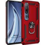 Microsonic Xiaomi Mi 10 Pro Military Ring Holder Kırmızı Kılıf