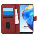 Microsonic Xiaomi Mi 10T Pro Fabric Book Wallet Kırmızı Kılıf