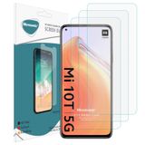 Microsonic Xiaomi Mi 10T Screen Protector Nano Glass Cam Ekran Koruyucu (3 Pack) [Mi 10T ile Uyumlu Ekran Koruyucu - Şeffaf]