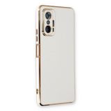 Microsonic Xiaomi Mi 11T Olive Plated Beyaz Kılıf