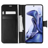 Microsonic Xiaomi Mi 11T Pro Siyah Deri Delux Wallet Telefon Kılıfı