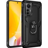 Microsonic Xiaomi Mi 12 Lite Military Ring Holder Siyah Kılıf
