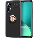 Microsonic Xiaomi Mi 12 Pro Kickstand Ring Holder Siyah Rose Kılıf