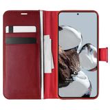 Microsonic Xiaomi Mi 12T Pro Delux Leather Wallet Kırmızı Kılıf