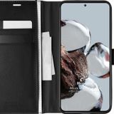 Microsonic Xiaomi Mi 12T Pro Delux Leather Wallet Siyah Kılıf