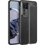 Microsonic Xiaomi Mi 12T Pro Deri Dokulu Silikon Siyah Kılıf