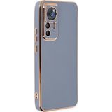 Microsonic Xiaomi Mi 12T Pro Olive Plated Lavanta Grisi Kılıf