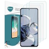 Microsonic Xiaomi Mi 12T Screen Protector Nano Glass Cam Ekran Koruyucu (3`lü Paket) [Mi 12T ile Uyumlu Ekran Koruyucu]