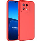 Microsonic Xiaomi Mi 13 Groovy Soft Kırmızı Kılıf